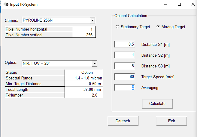 德國(guó)DIAS紅外掃描熱像儀PYROLINE視場(chǎng)角FOV計(jì)算
